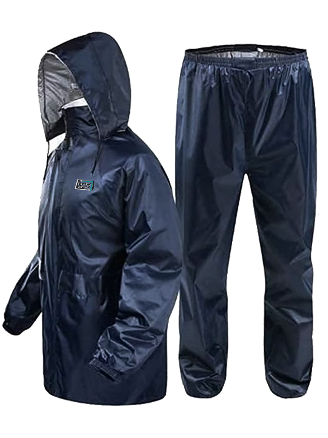 Printokraft Waterproof Polyester Rain Suit for Men | Lightweight Bike Riding Raincoat Set (Jacket & Pant)