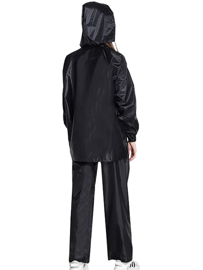 Printokraft Waterproof Polyester Rain Suit for Men | Lightweight Bike Riding Raincoat Set (Jacket & Pant)